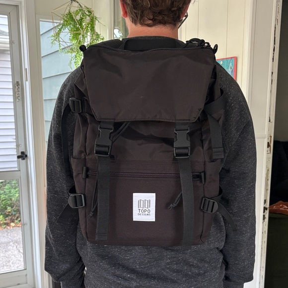 Topo Designs rover pack classic Black Backpack - Picture 4 of 10